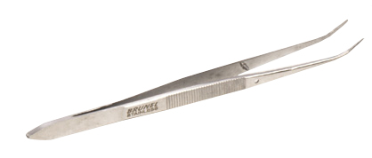 Forceps Curved Fine Point